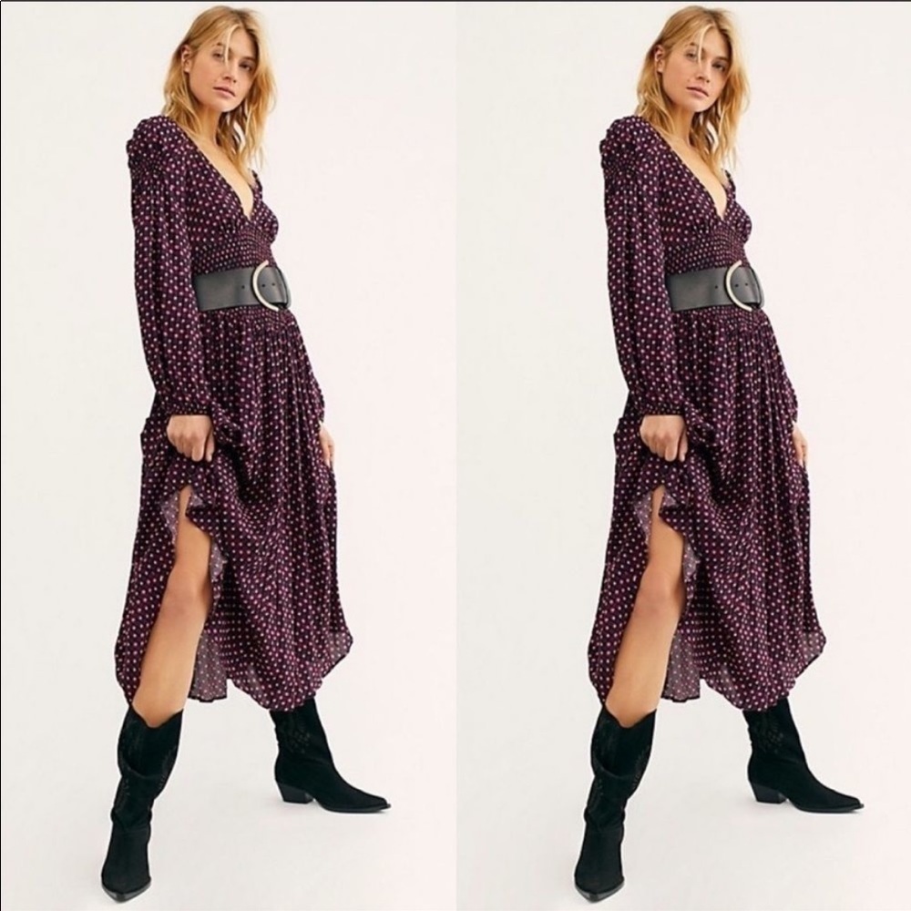 Free people indigo child midi dress